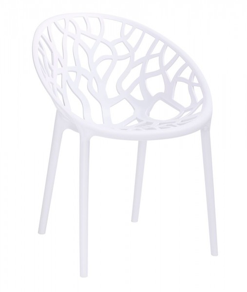 Ażurowe krzesło z tworzywa sztucznego Koral